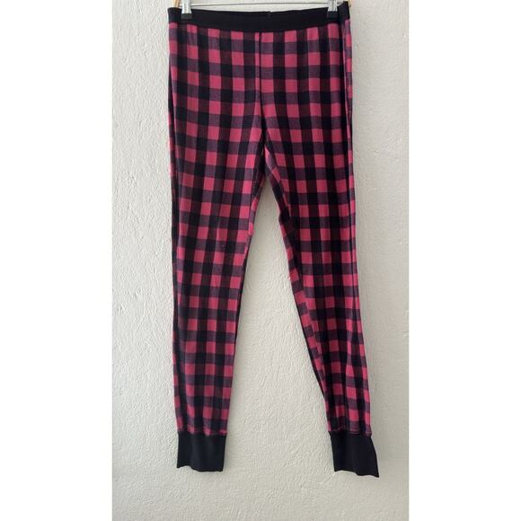 Women's Victoria's Secret Pink Plaid Thermal 2 Piece Pajama Sleep Set Med - Picture 12 of 16